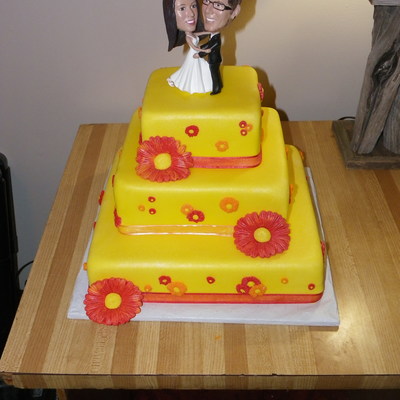 Kevin And Lindsey's Spring Wedding Cake