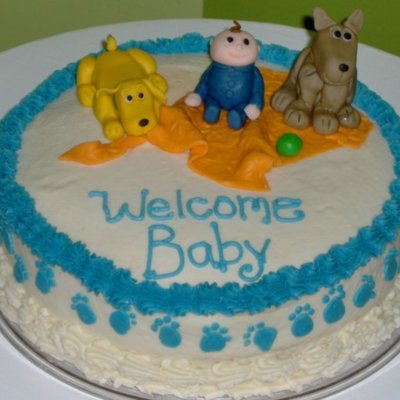 Doggy Baby Shower Cake