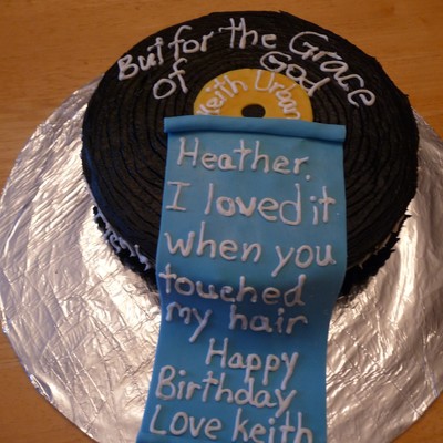 Keith Urban Record Cake