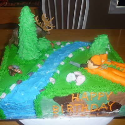 Hunting Birthday Cake