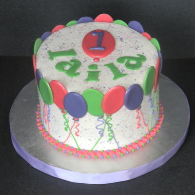 Balloon Themed Smash Cake