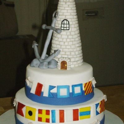Nautical Themed Birthday Cake