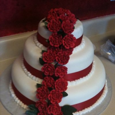 Rose Wedding Cake