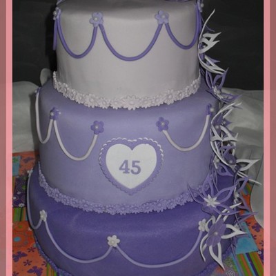 All Purple With Lace Flowers..