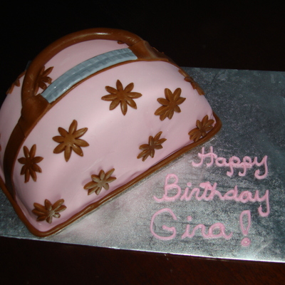 Pink Purse Cake