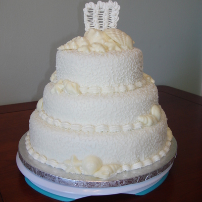 A Simple Beach Themed Cake