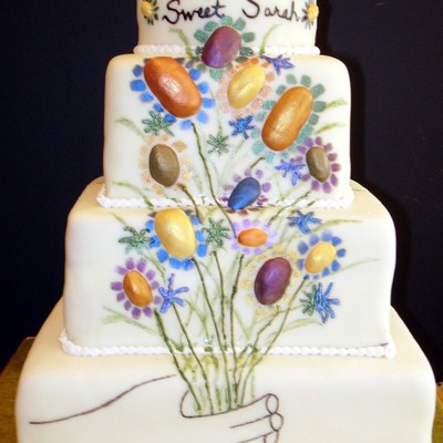 Picasso Inspired Birthday Cake