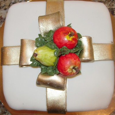 Christmas Present Fondant Fruit