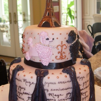 Pink Poodles In Paris