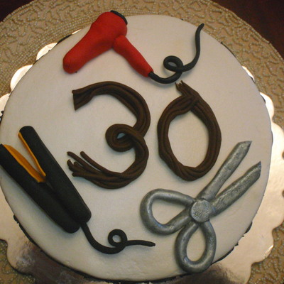 Hairdresser Theme Cake