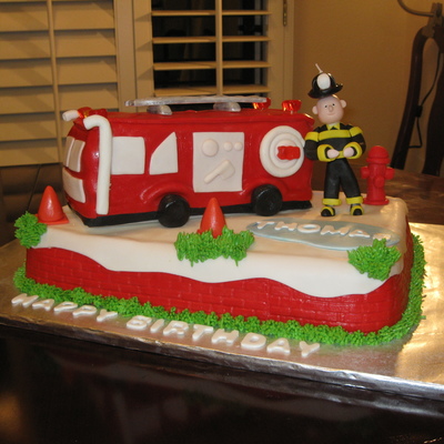 Firetruck Cake