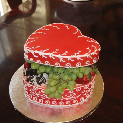 Heart Box Cake