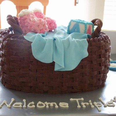 Baby Basket Cake