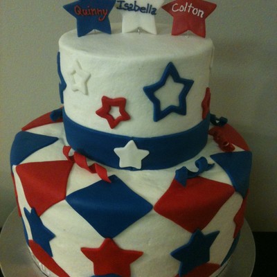 4Th Of July Birthday Cake And Smash Cakes
