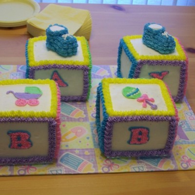 Baby Blocks Cake