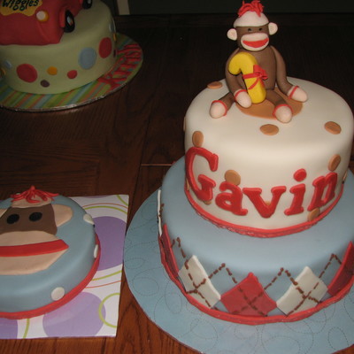 Sock Monkey Cake