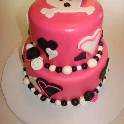 Pirate Girl Birthday Cake