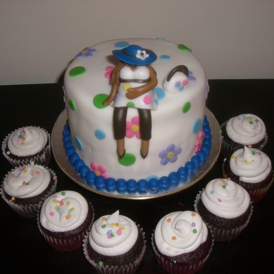 Pregnant Woman, Baby Shower Cake