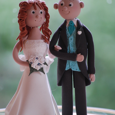 Bride & Groom Cake Topper