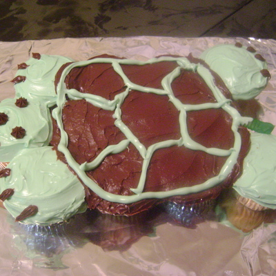 Pull Apart Turtle Cakes