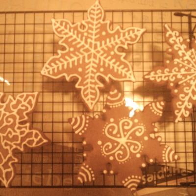 Gingerbread Snowflakes