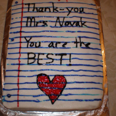 Teacher Appreciation Cake