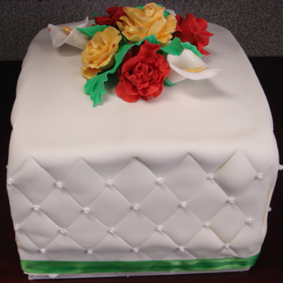 My First Square Fondant Cake