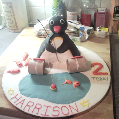 Pingu 2Nd Birthday Cake