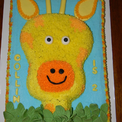 Giraffe 2Nd Birthday Cake