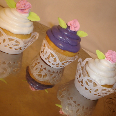 Purple/white Cupcakes