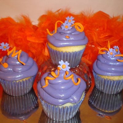Purple/orange Cupcakes
