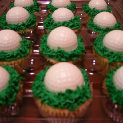 Golf Ball Cupcakes