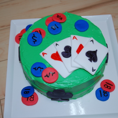 18Th Birthday Poker Cake