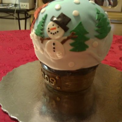 Snow Globe Cake