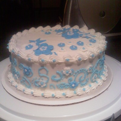 Blue And White Flowers