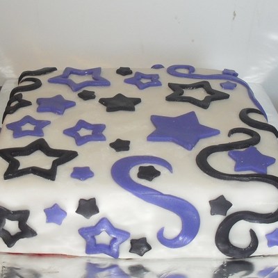 White And Purple Cake