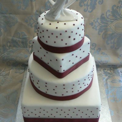 Mixed Shape Wedding Cake