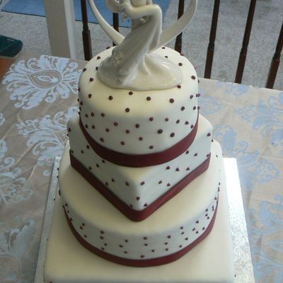 Mixed Shape Wedding Cake
