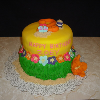 Luau Birthday Cake