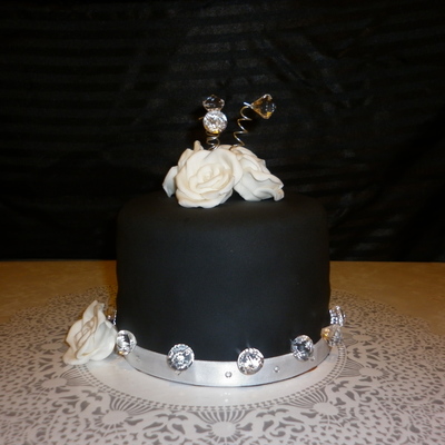 Black Birthday Cake