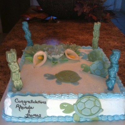 Baby Shower Turtle Cake