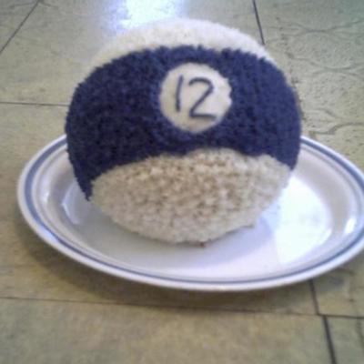 My First Decorated Cake ( Pool Ball)
