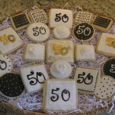 50Th Birthday Celebration Cookies