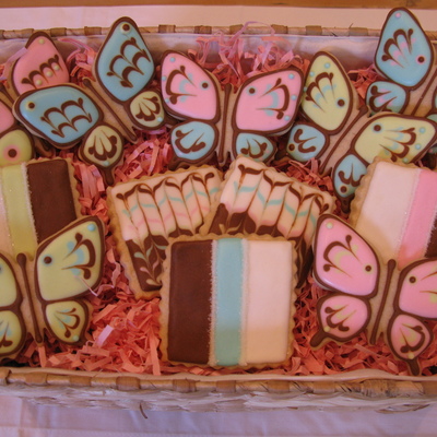 Butterfly Cookies Basket