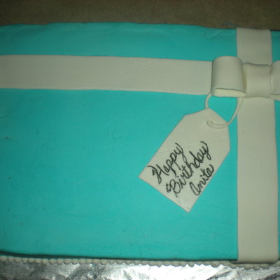 Tiffany Cake For 50Th Birthday Party