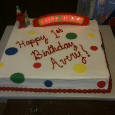 Elmo Birthday Cake