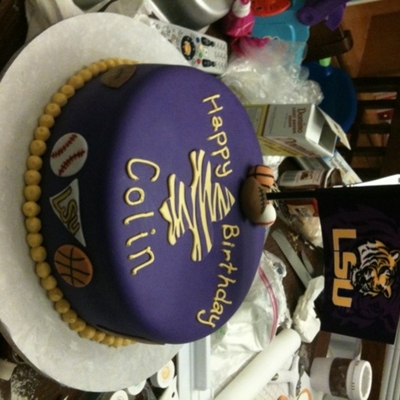 Lsu Birthday Cake