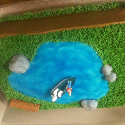 Fishing Groom's Cake