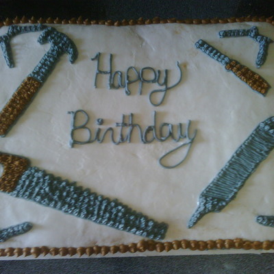 First Bithday Tool Cake