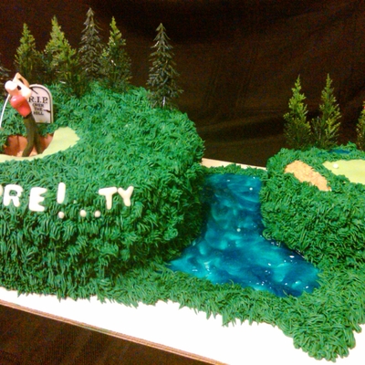 Over The Hill Golf Cake